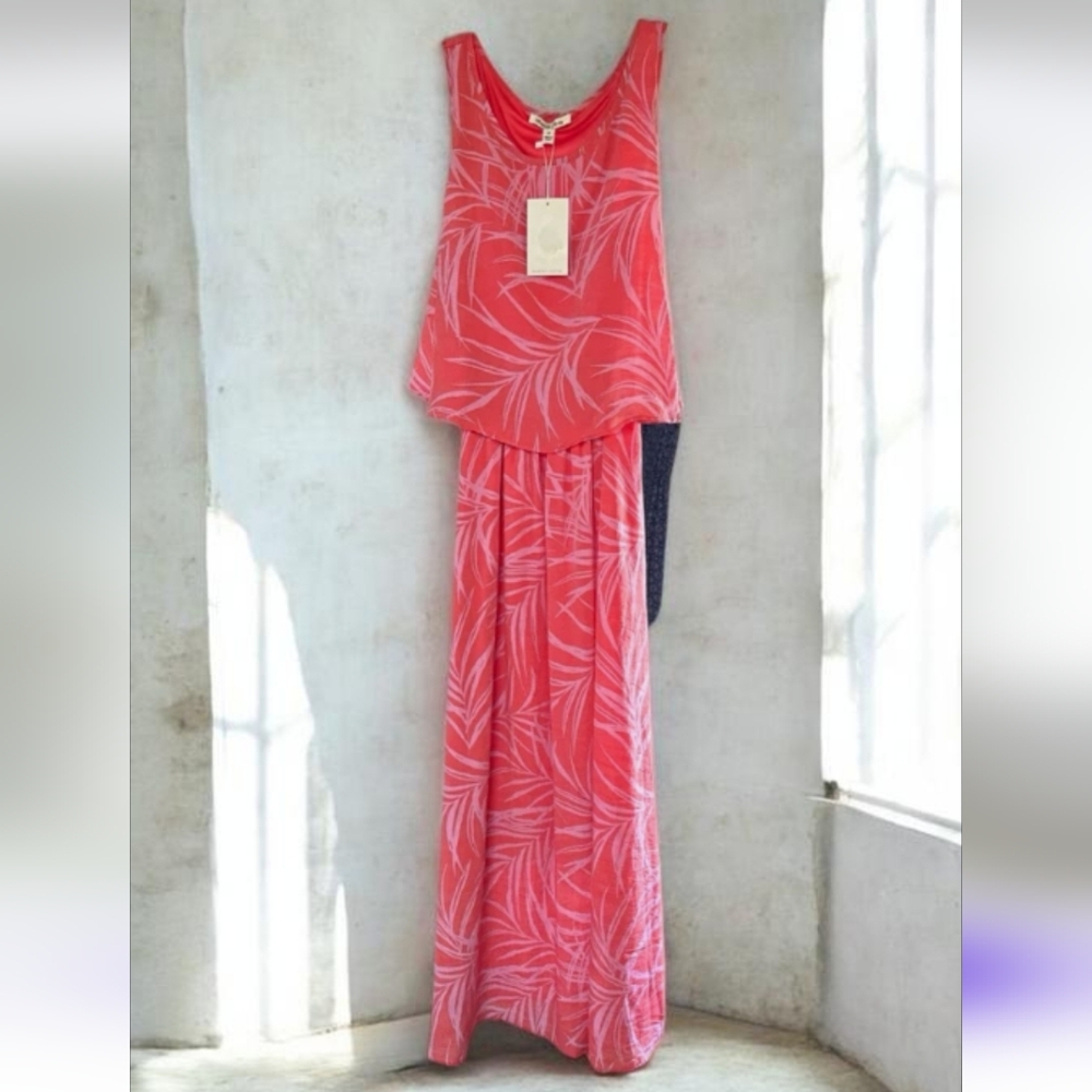 Marissa Olivia Red/Pink Print Sleeveless Maxi Dress SIZE 3X - Picture 4 of 12